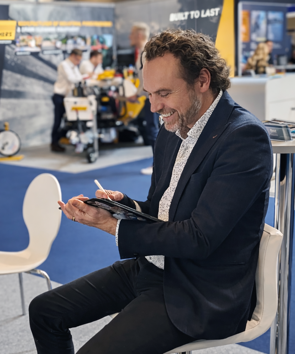 Londons Premier caricature artist for business events, exhibitions, conferences and trade shows