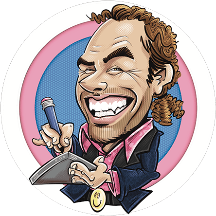 Chrissy-Marshall-profile-caricature Caricature portrait of Christian Marshall, the artist behind Sensible Pencil