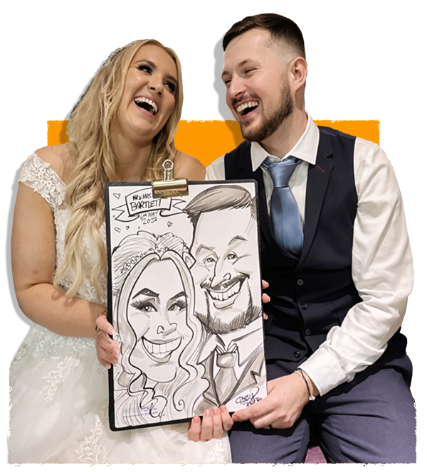 Pen & paper caricatures for events