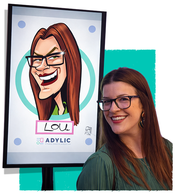 iPad caricatures for events