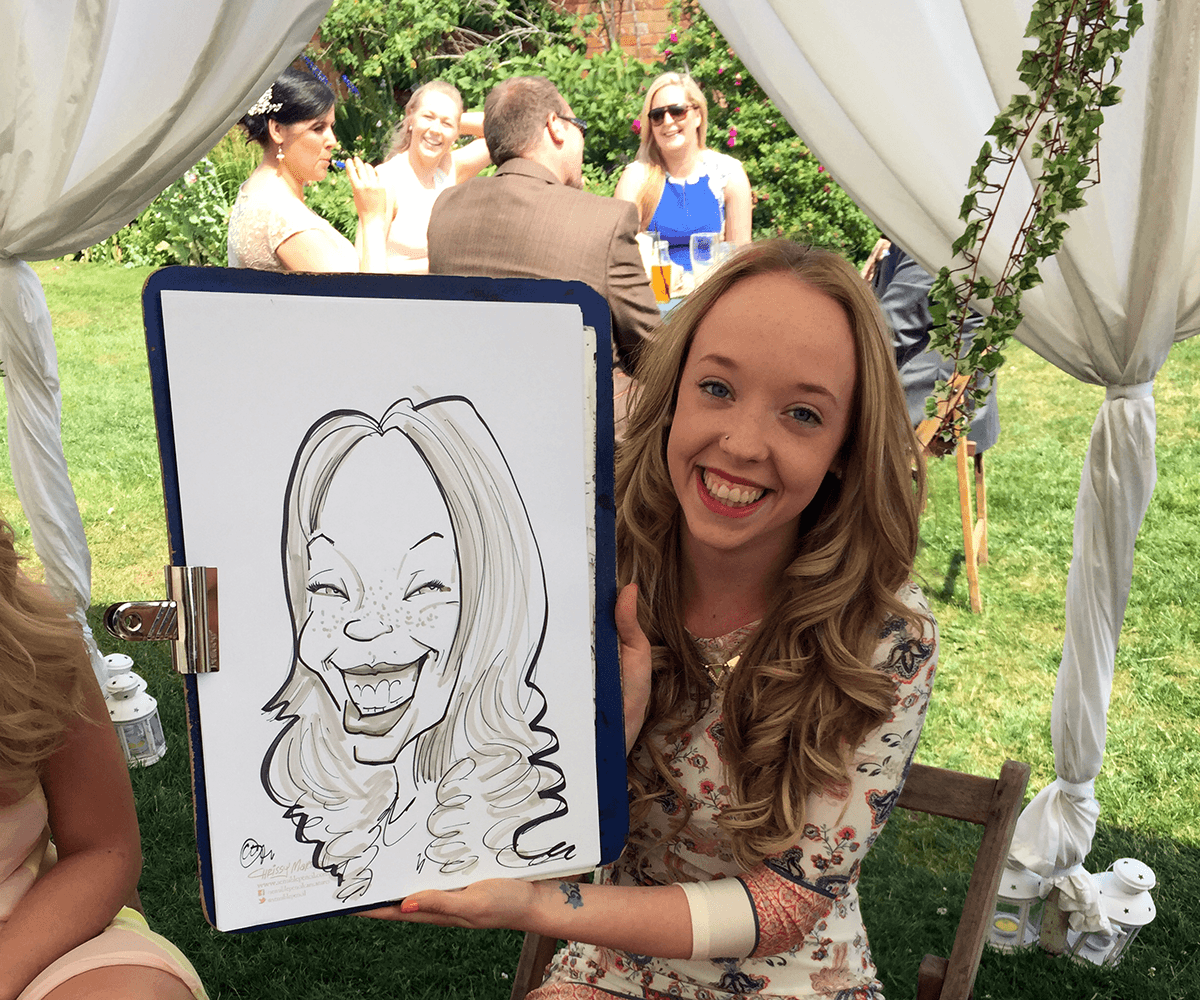company fun day caricaturist at summer events