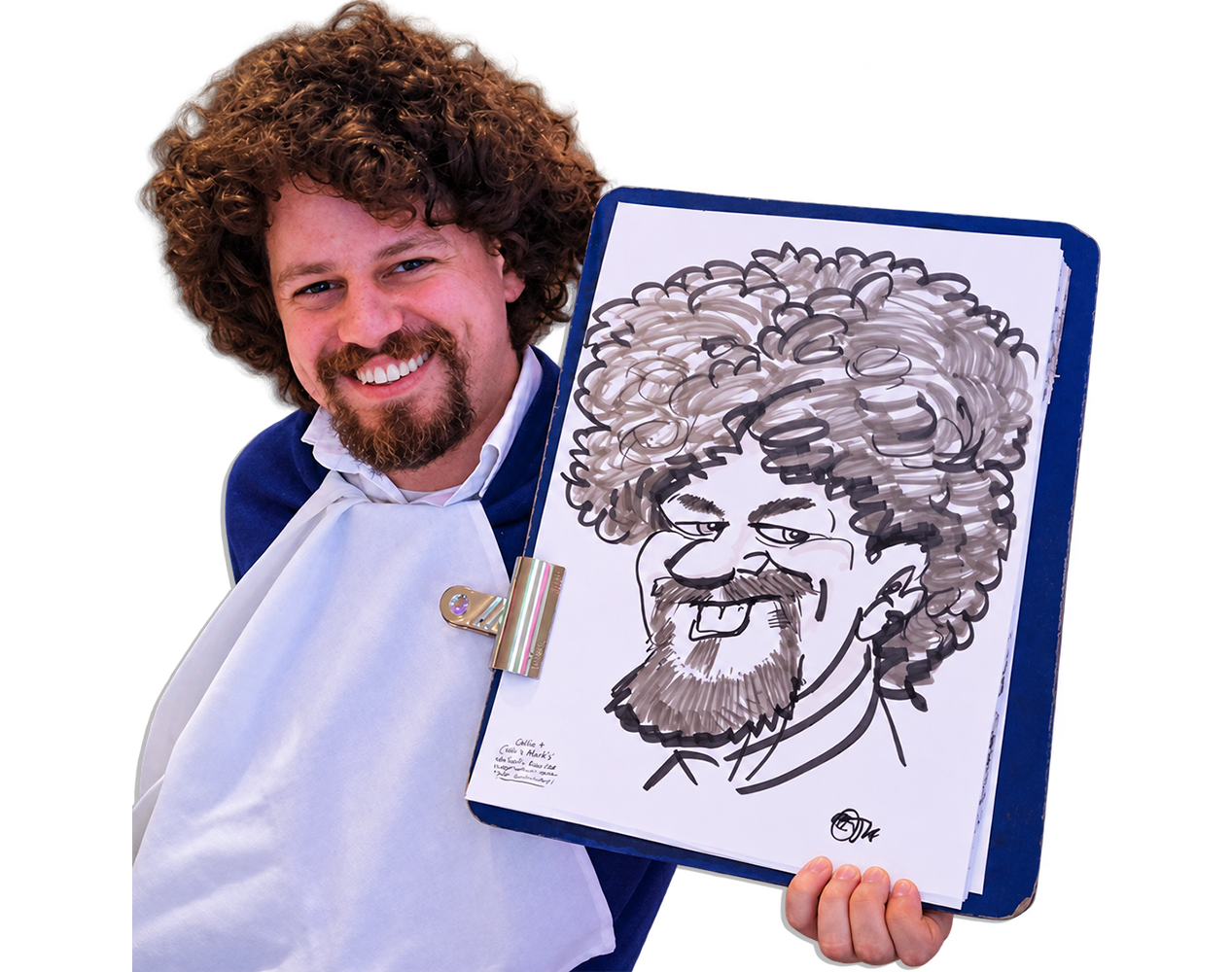 Birthday-party-cutout Birthday party caricature
