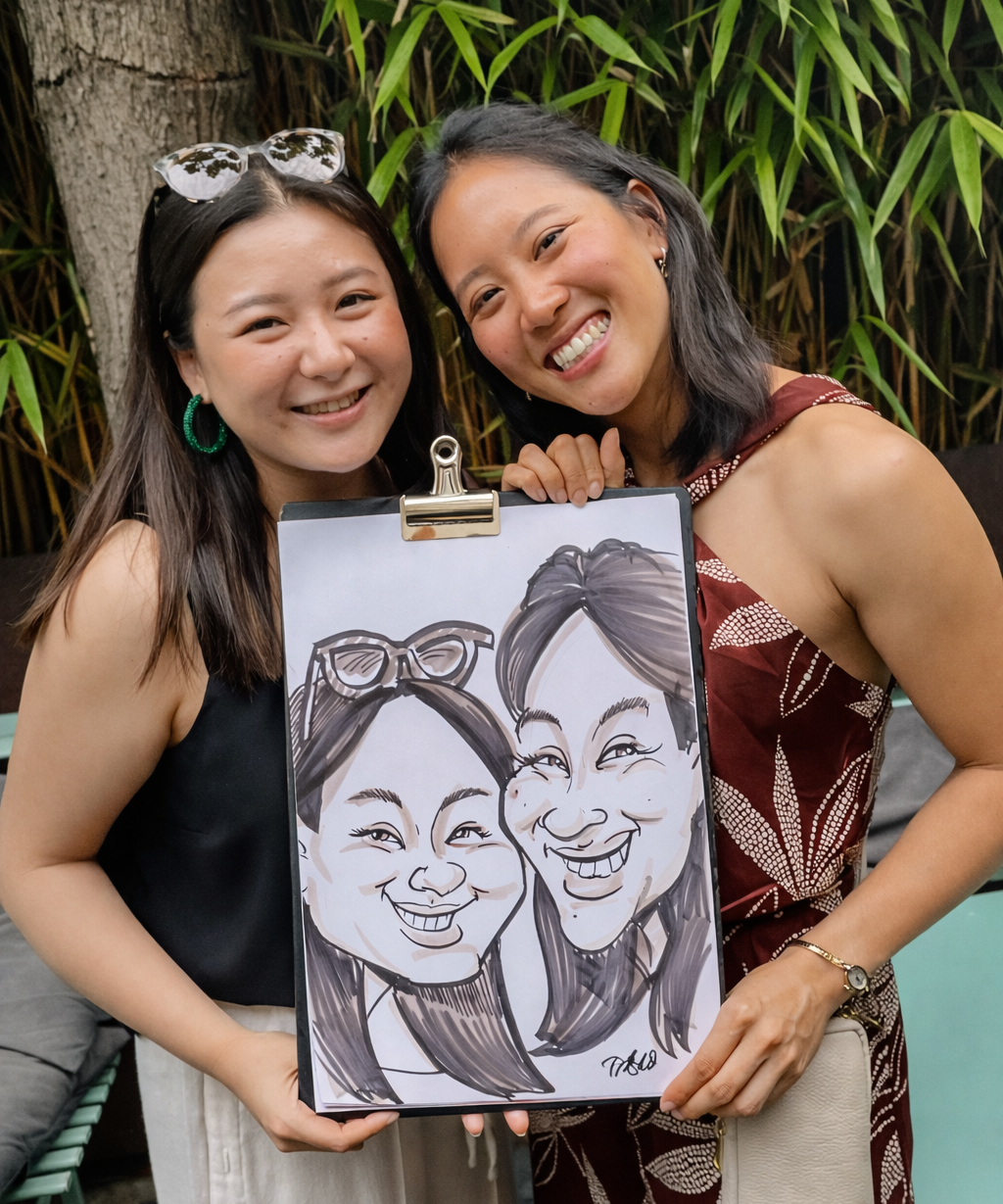 Birthday party caricature UK